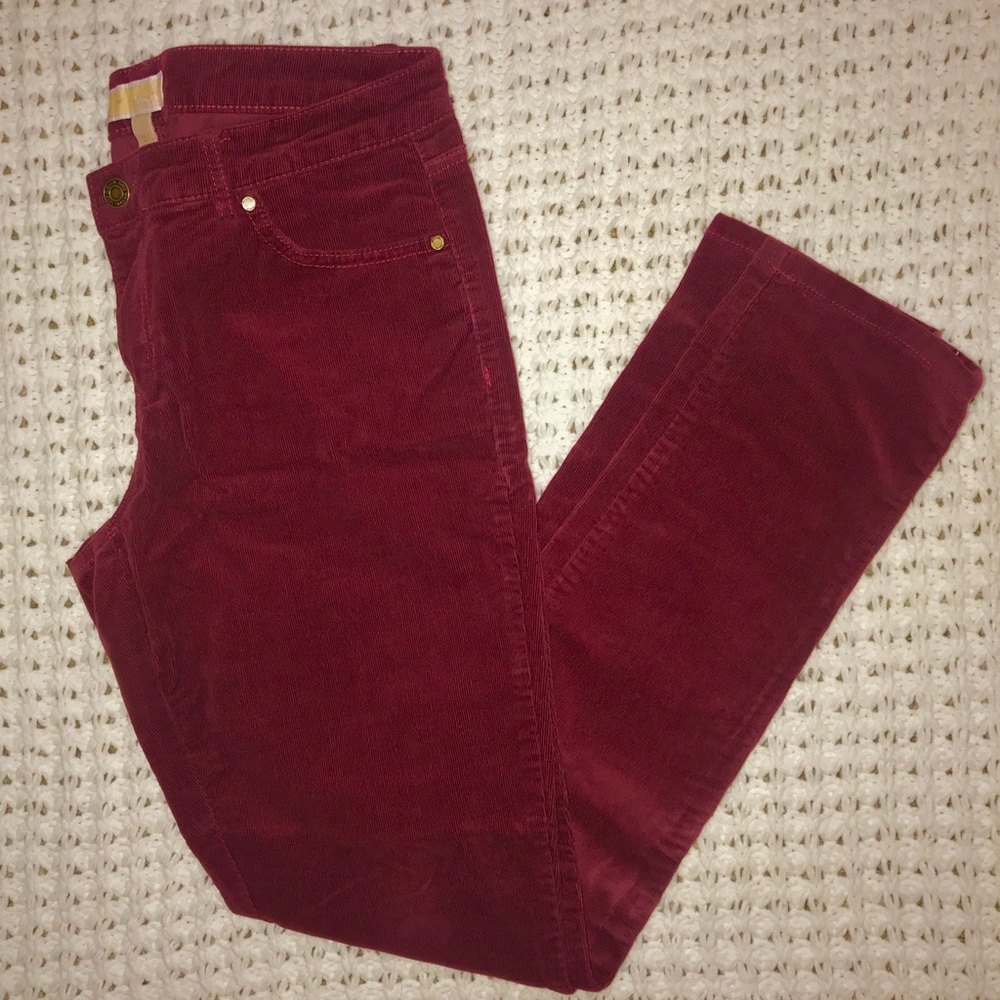 MICHAEL KORS Straight Leg Corduroy Pants